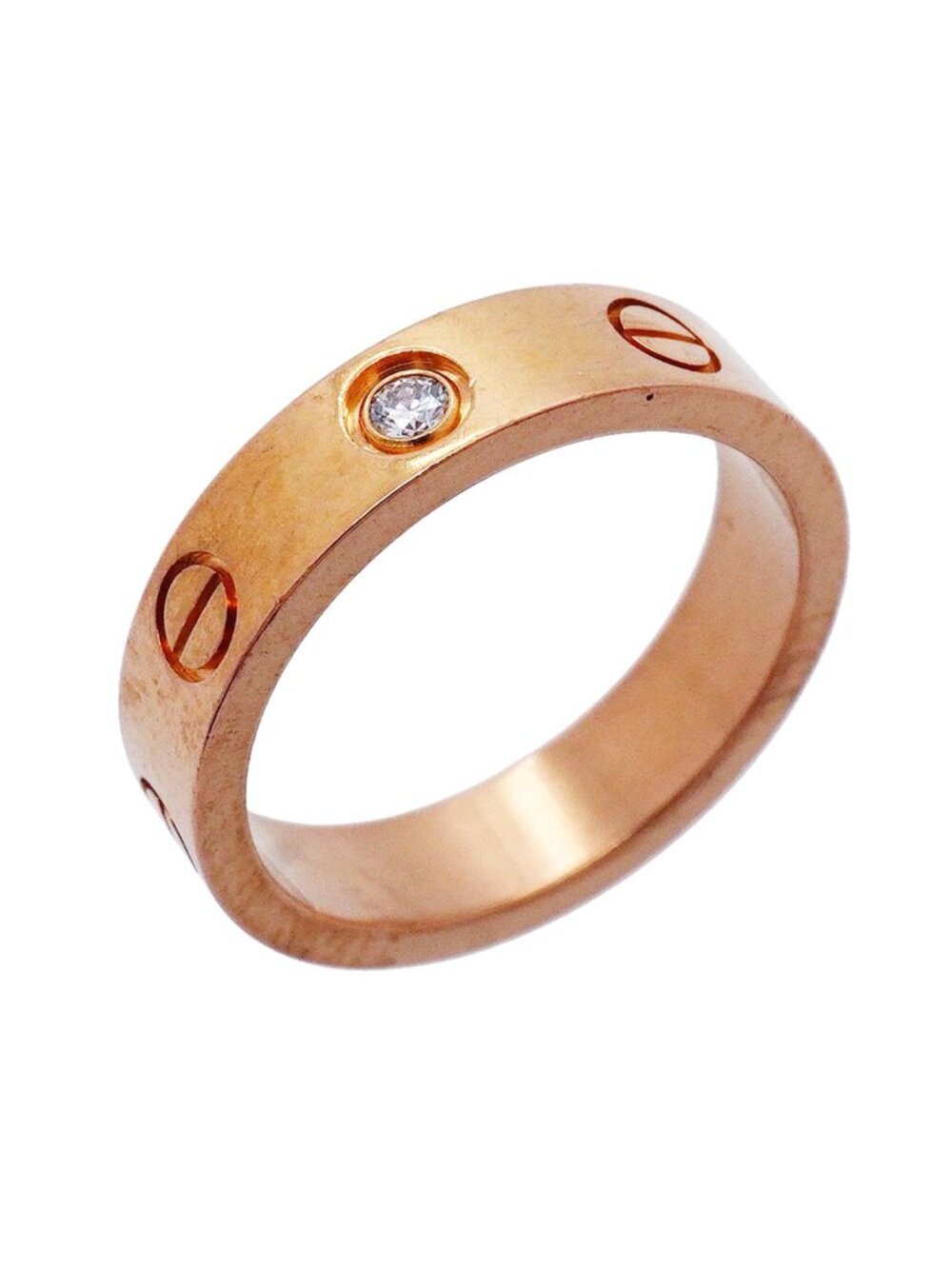 Cartier Ring Mini Love Pink Gold Diamond
